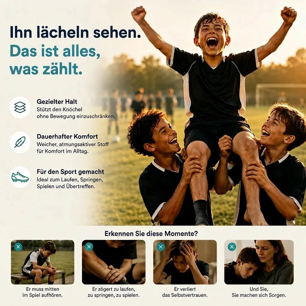 Junger Fußballer wird nach dem Spiel von seinen Teamkollegen triumphierend hochgehoben